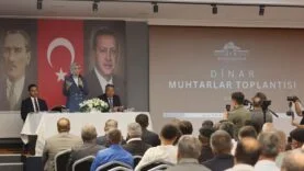 Dinar muhtarlar toplantısı Vali Yiğitbaşı