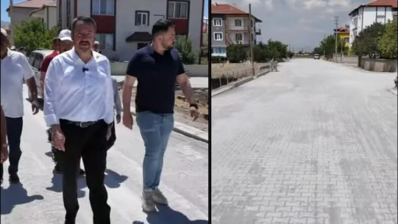 Sandıklı yol çalışmaları
