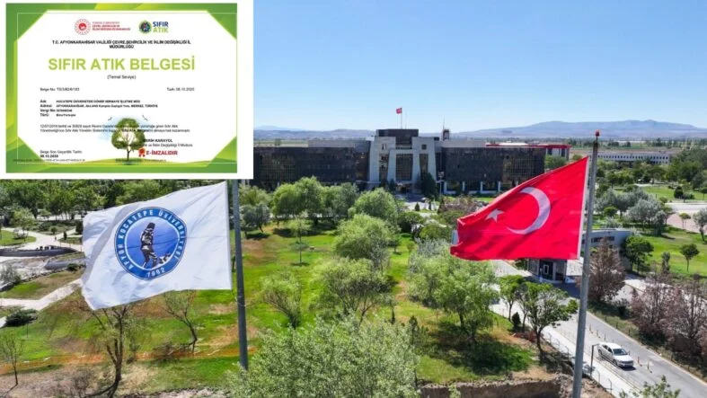 AKÜ sıfır atık belgesi