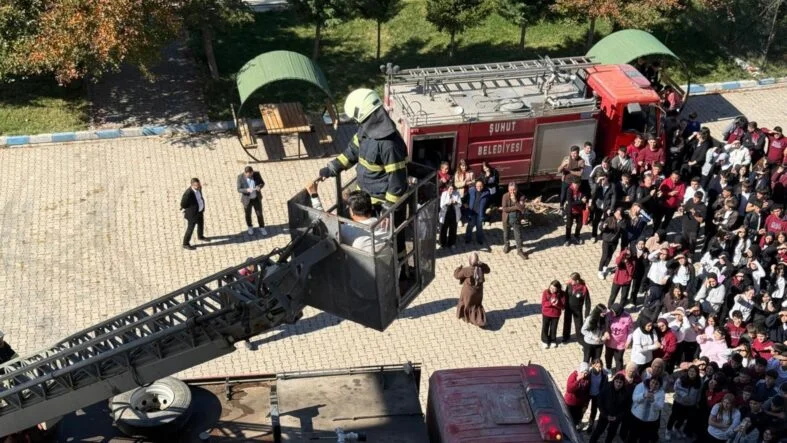 Şuhut yangın tatbikatı