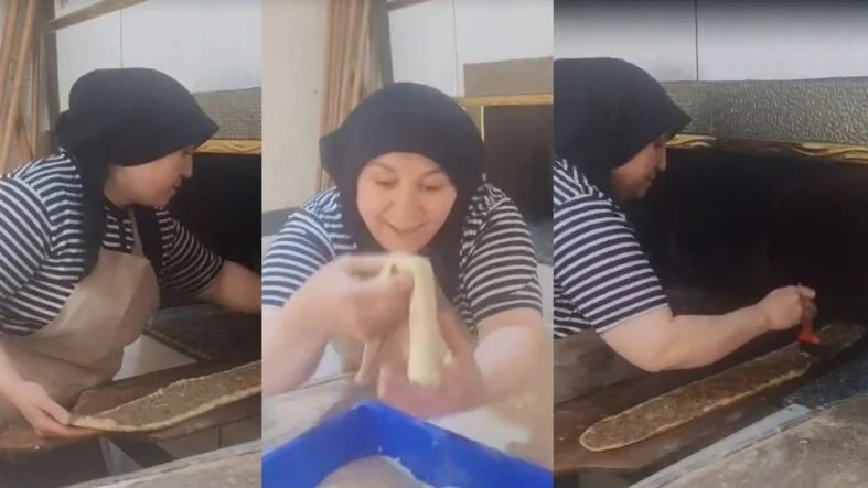 Kadın pide ustası